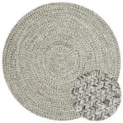Outdoorteppich Trenzado Greige Ø ca. 200cm