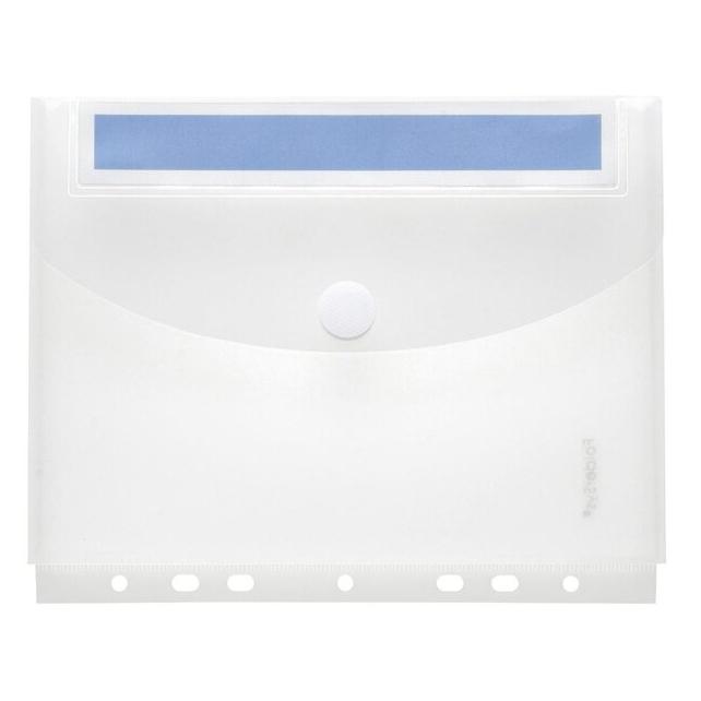 Foldersys 10 Dokumententaschen Index DIN A5 transparent genarbt 0,20 mm (10x) (40169-04)