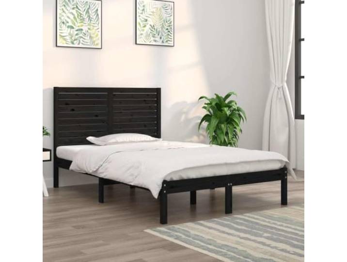 APXESS Kiefernholz Bettgestell, Einzelbett aus massivem Holz, 140x190 cm Zeitloses Design, Robust & Stabil, Mit Kopfteil, Rustikale Optik