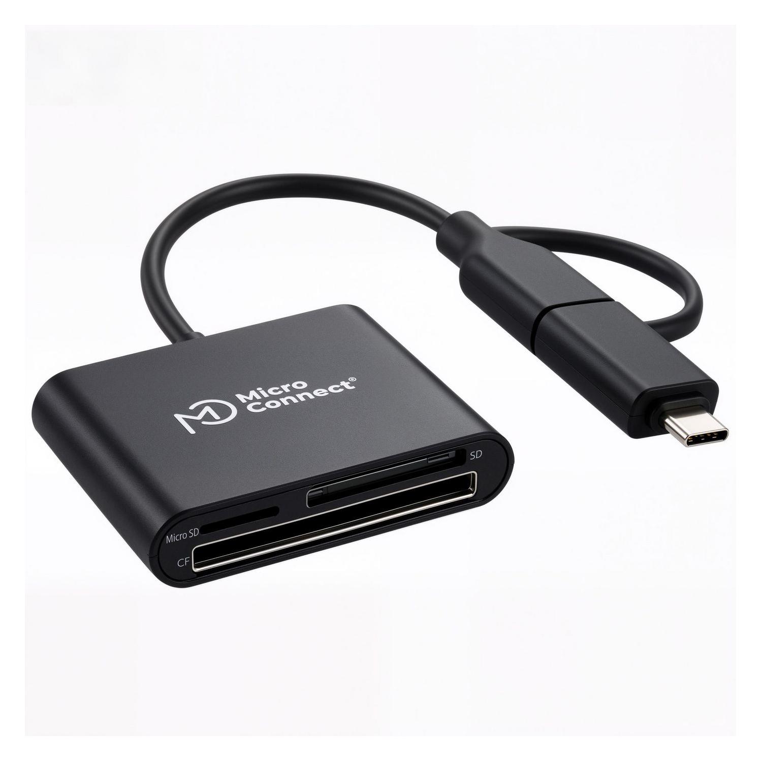 MicroConnect Premium USBA/C to Multi Card (USB-C) (MC-SDREADER)
