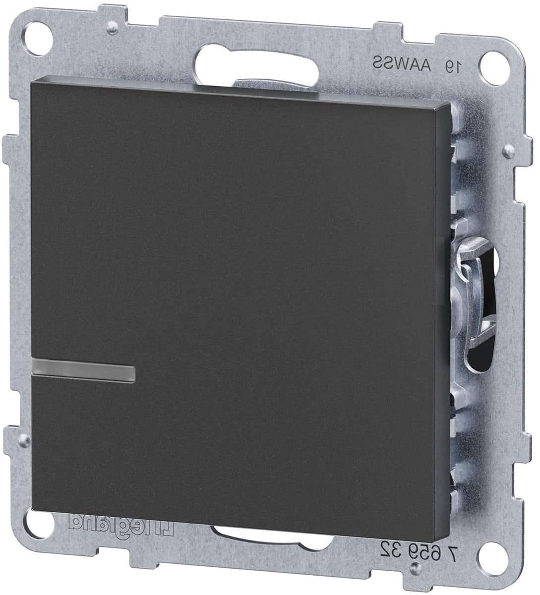 Slimme Schakelaar Draadloze Dimmer Antraciet B/D/H: 7,3 x 7,3 x 4,6 cm