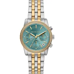 Michael Kors Quarz / Chronograph Bryant MK7582 - blau,2-tone - 35mm