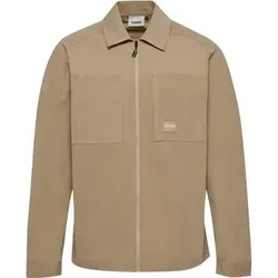 HUMMEL Herren Unterjacke hmlSORONA LOOSE OVERSHIRT, Größe L in Braun Braun