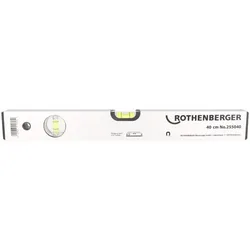 ROTHENBERGER Alu - Wasserwaage, 400mm, 6 - Strich - Libelle - 255040