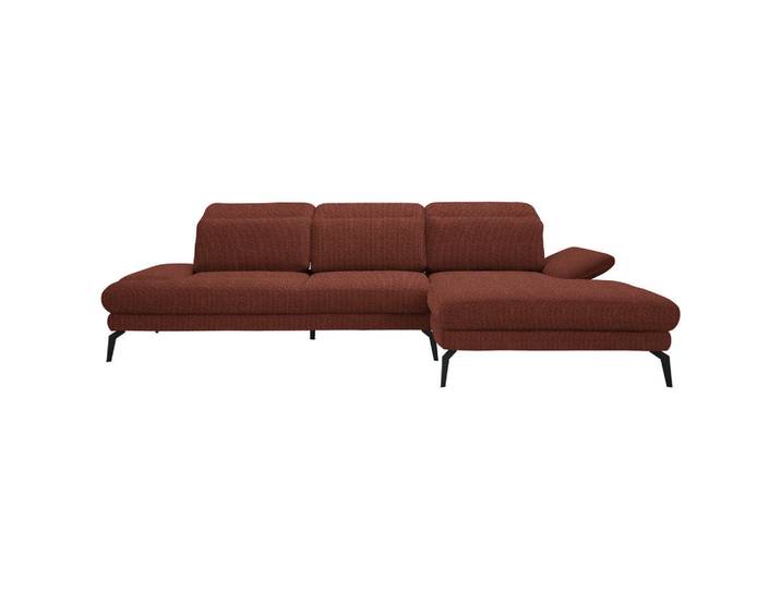 Stylife Ecksofa, Rostfarben, Metall, Ottomane rechts, L-Form, 289x180 cm, Stoffauswahl, seitenverkehrt erhältlich, Hocker erhältlich, Rücken echt, Wohnzimmer, Sofas & Couches, Wohnlandschaften, Ecksofas
