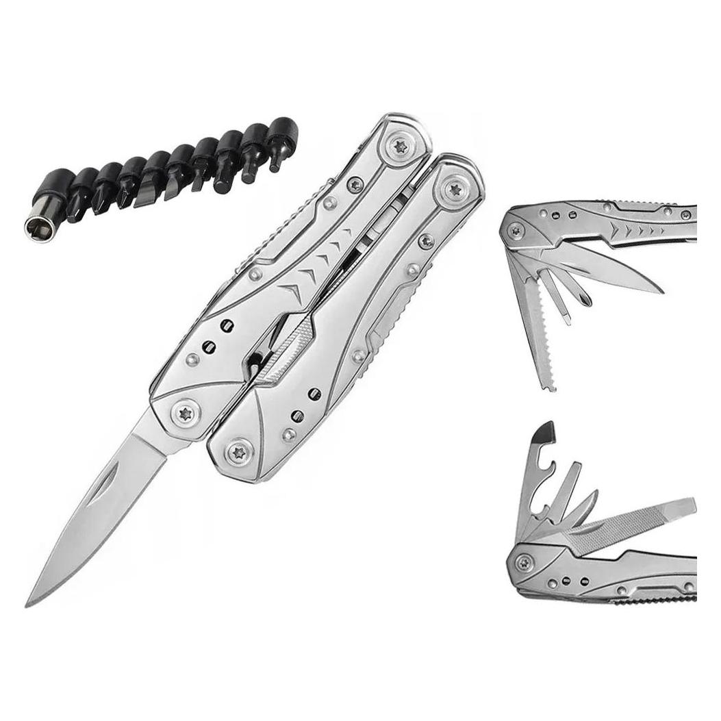 Extralink | Multitool | Taschenmesser, 23 in 1, mit Etui, Silber (23 Funktionen) (Extralink)