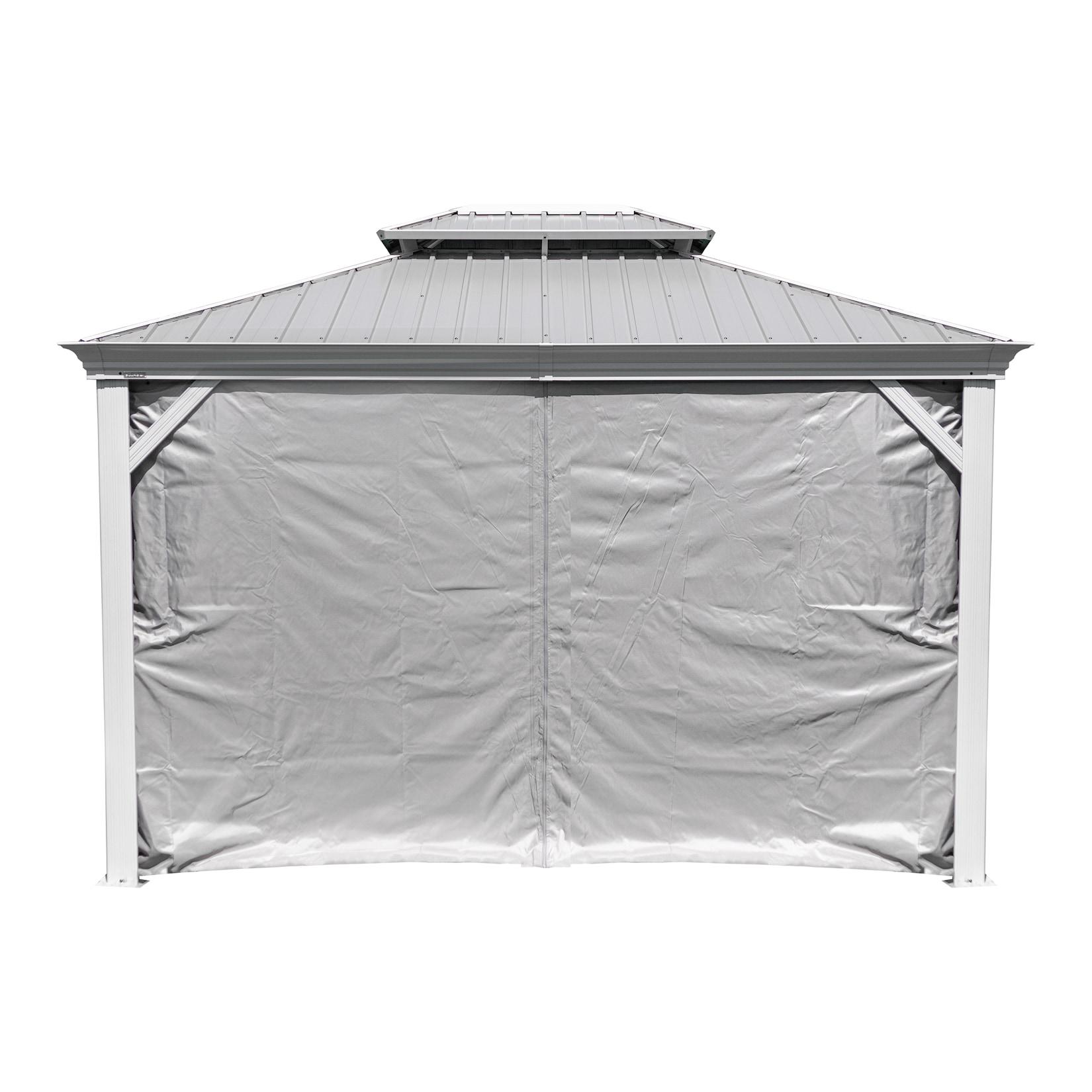 Sojag Pavillon Messina 10x12 Taupe Vorhänge