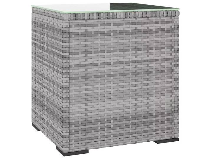 VidaXL - Beistelltisch poly-rattan, One Size, Grau