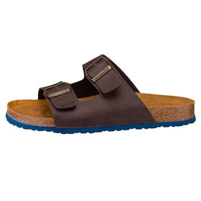 Pantolette LICO "Pantolette Bioline Concrete", Herren, Gr. 43, braun, Synthetik, Schuhe Pantolette