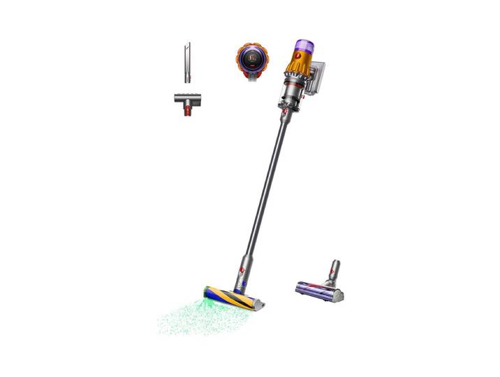 Dyson V12 Detect Slim Absolute Staubsauger Grau/Gelb
