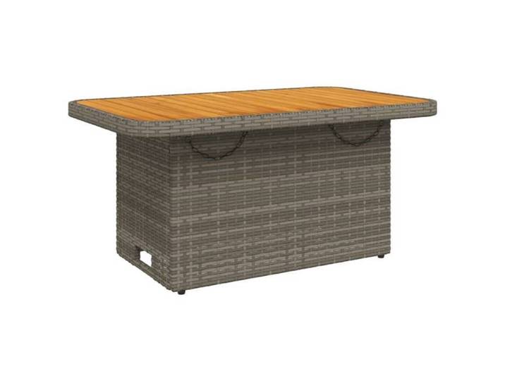 HOT SALE* Ensemble à manger de jardin et coussins 2 pcs - SHIELD - Jeu de Salon de jardin - gris rotin 1374830