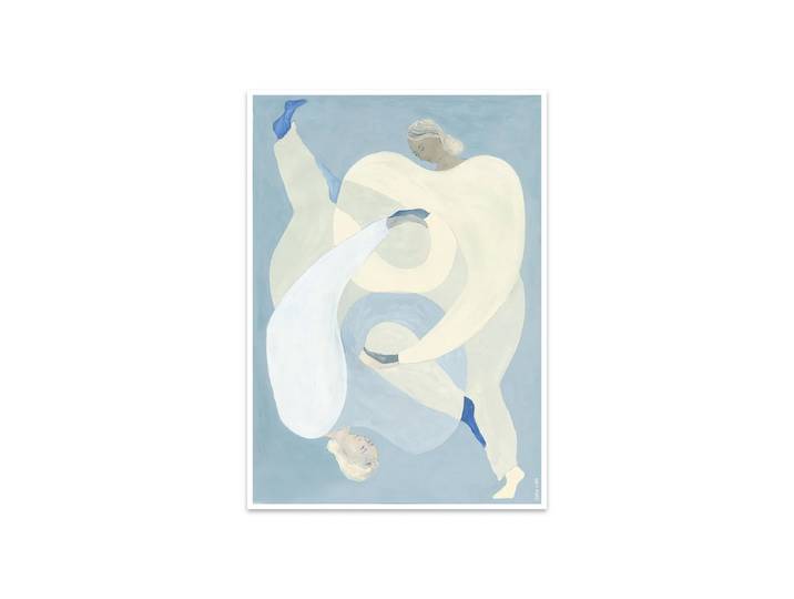 The Poster Club - Hold You - Blue von Sofia Lind, 50 x 70 cm