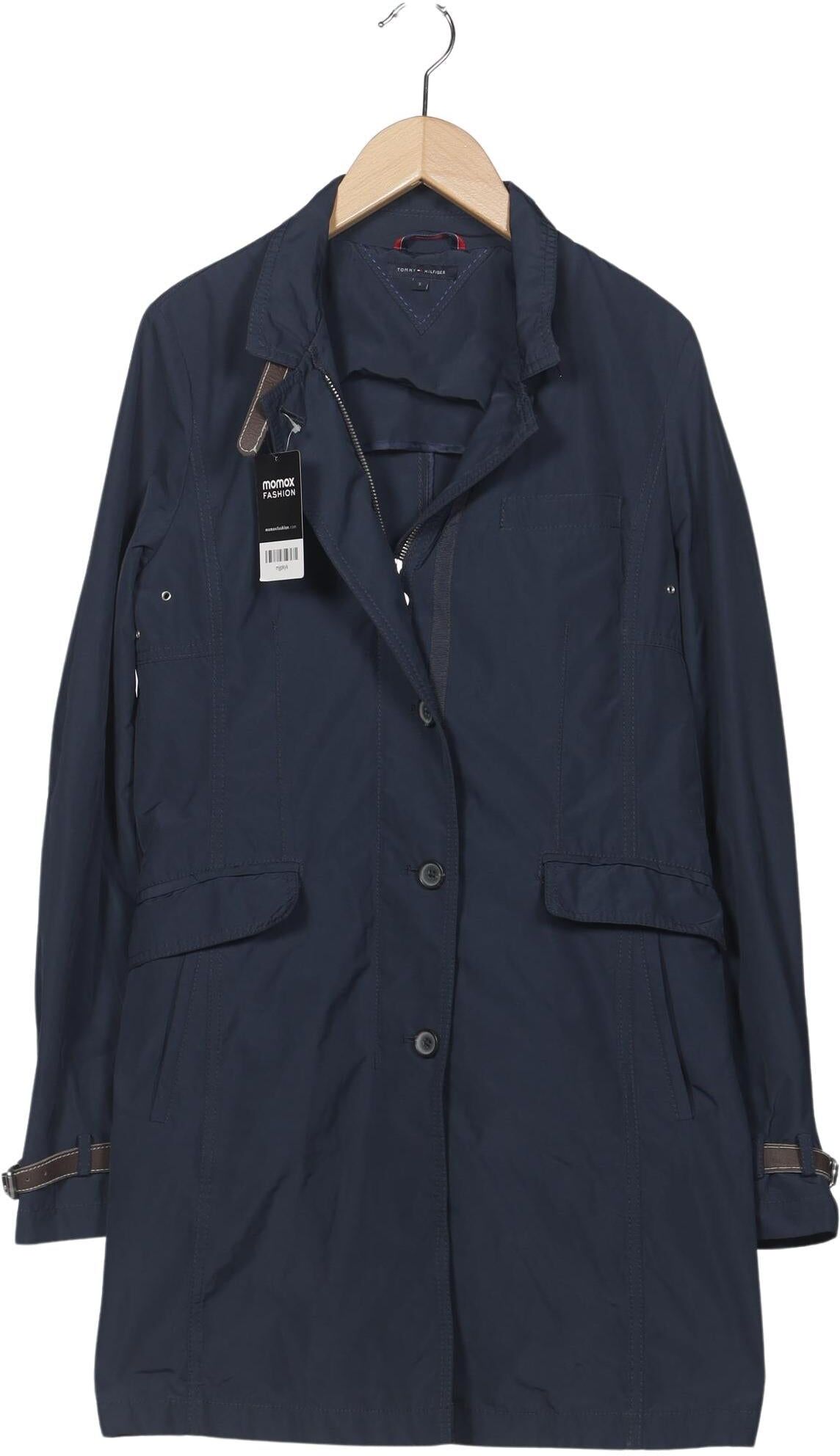 Tommy Hilfiger Damen Mantel, Marineblau, Gr. S, Synthetik / Leder - Second Hand