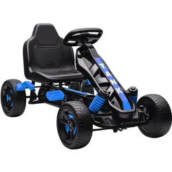 GOKART-TRETAUTO Tretauto mit Handbremse, Automatisches Kupplungssystem, EVA-Räder