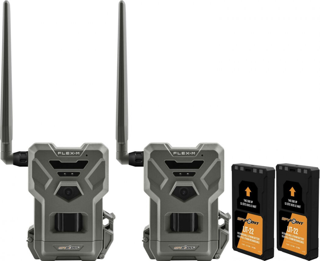 SPYPOINT FLEX-M Caméra sauvage pack de 2 + 2 batteries LIT22