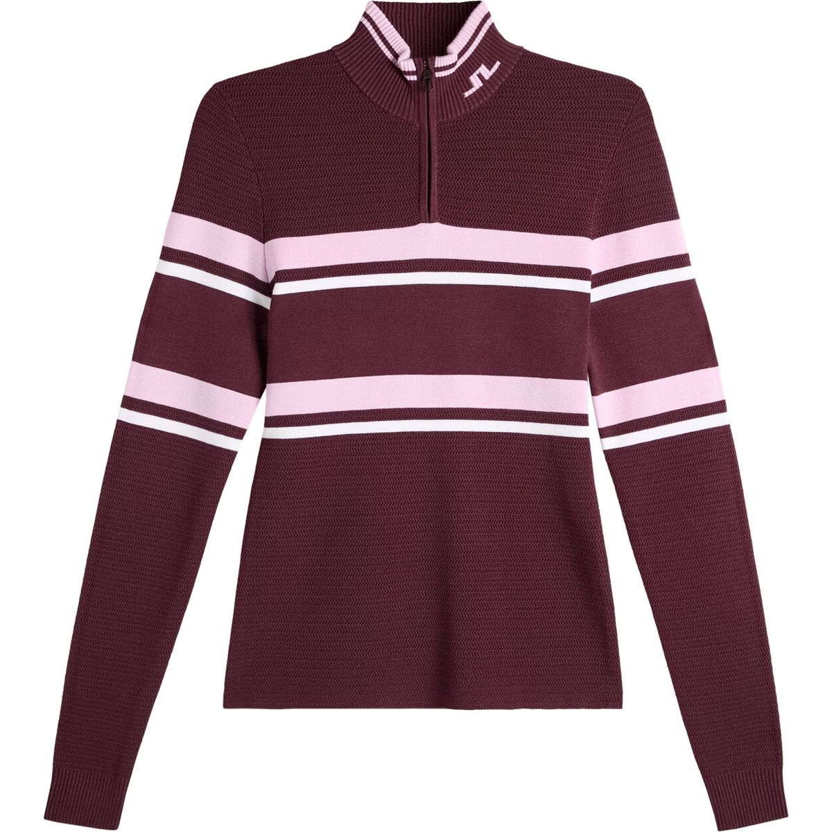 J.Lindeberg Ariadne Knit Quarter Zip winetasting (E286) XS GWKW17129-E286-XS