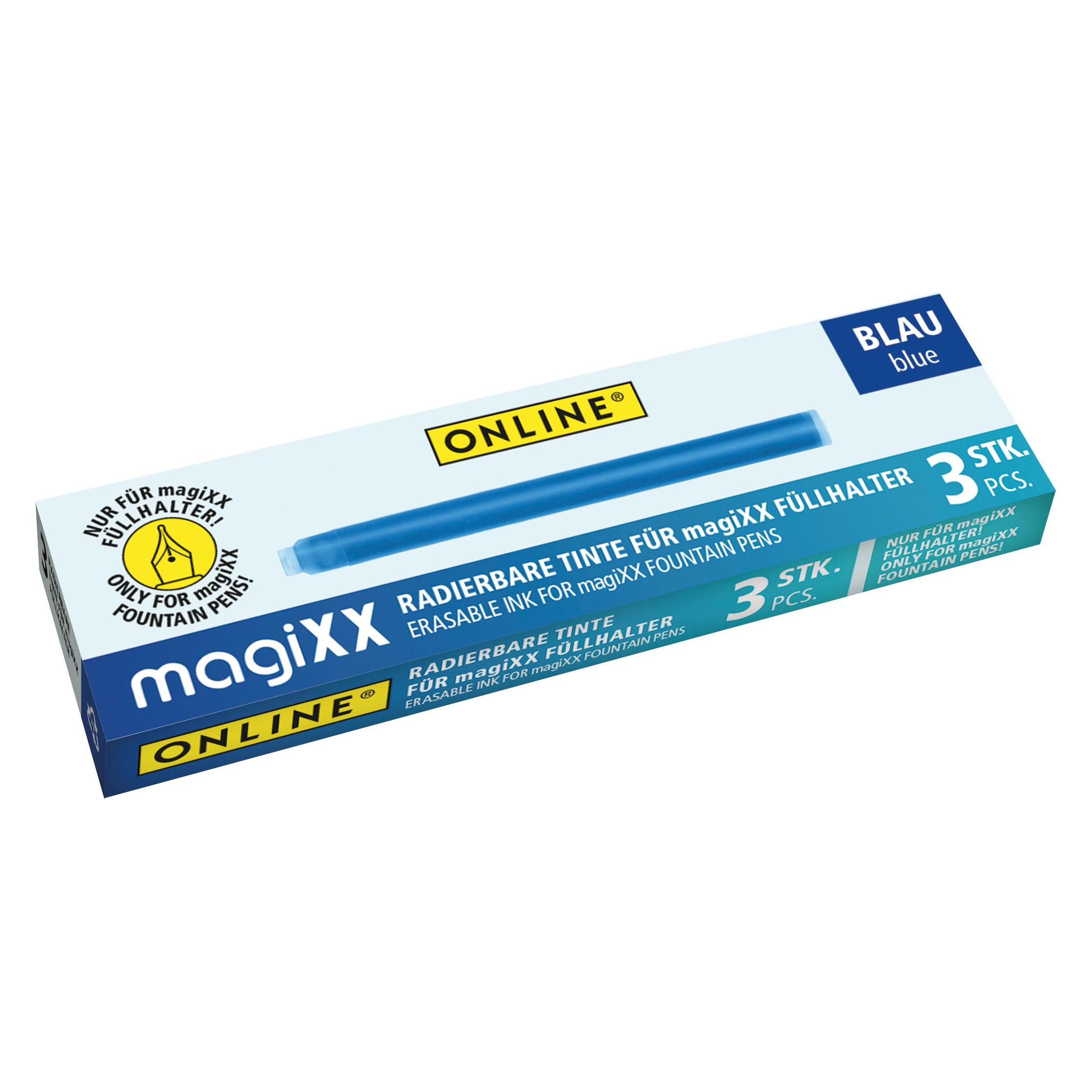 Online MAGIXX - Tintenpatrone (Blau, 3 Stk.) (17107/12)
