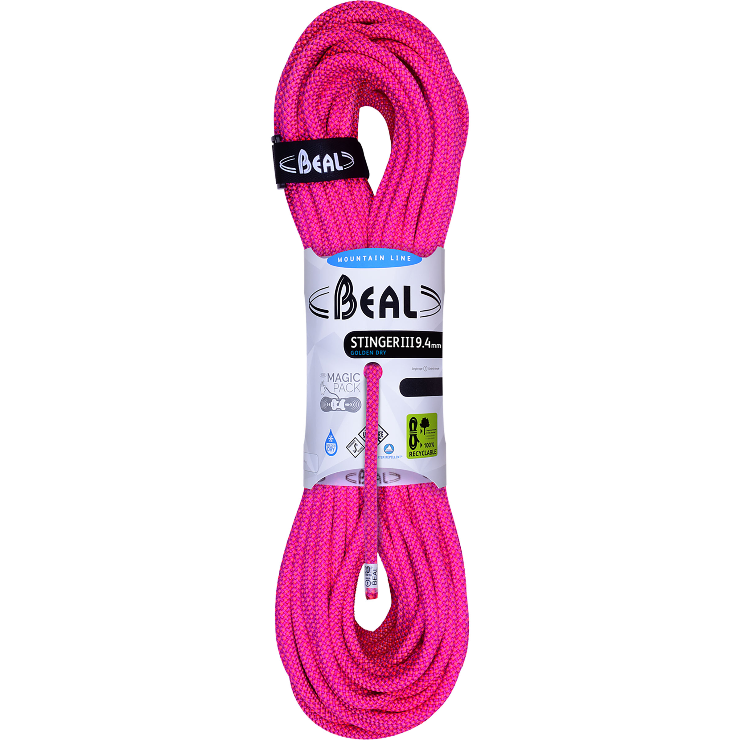 Beal Stinger III 9.4 Unicore Golden Dry Kletterseil Kletterseile lila Größe 60M Alpinklettern | Sportklettern