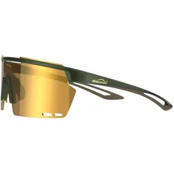 Magicshine, Unisex, Sportbrille, RL006 (Braun, Gold, Green), Mehrfarbig