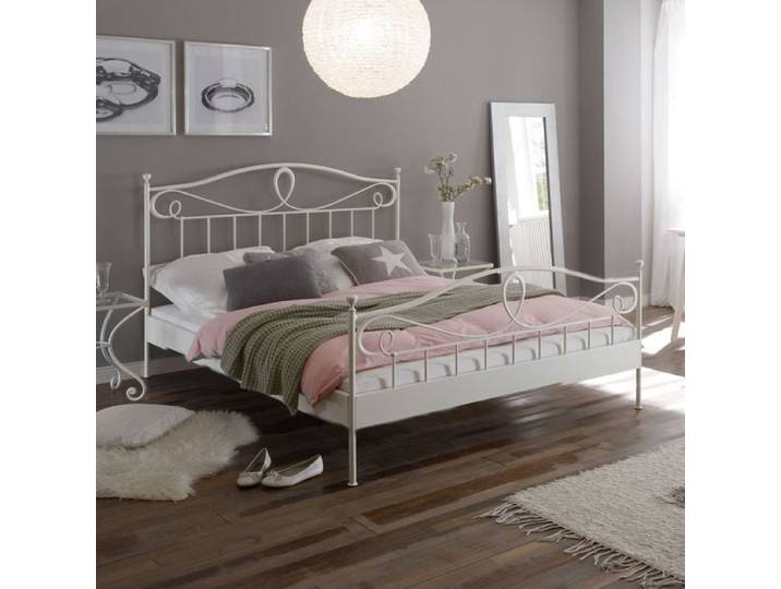 Metallbett Piemonte 114x127x207cm Weiß