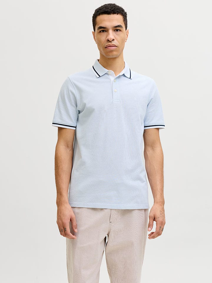 Jack & Jones Poloshirt "Paulos" in Hellblau - M