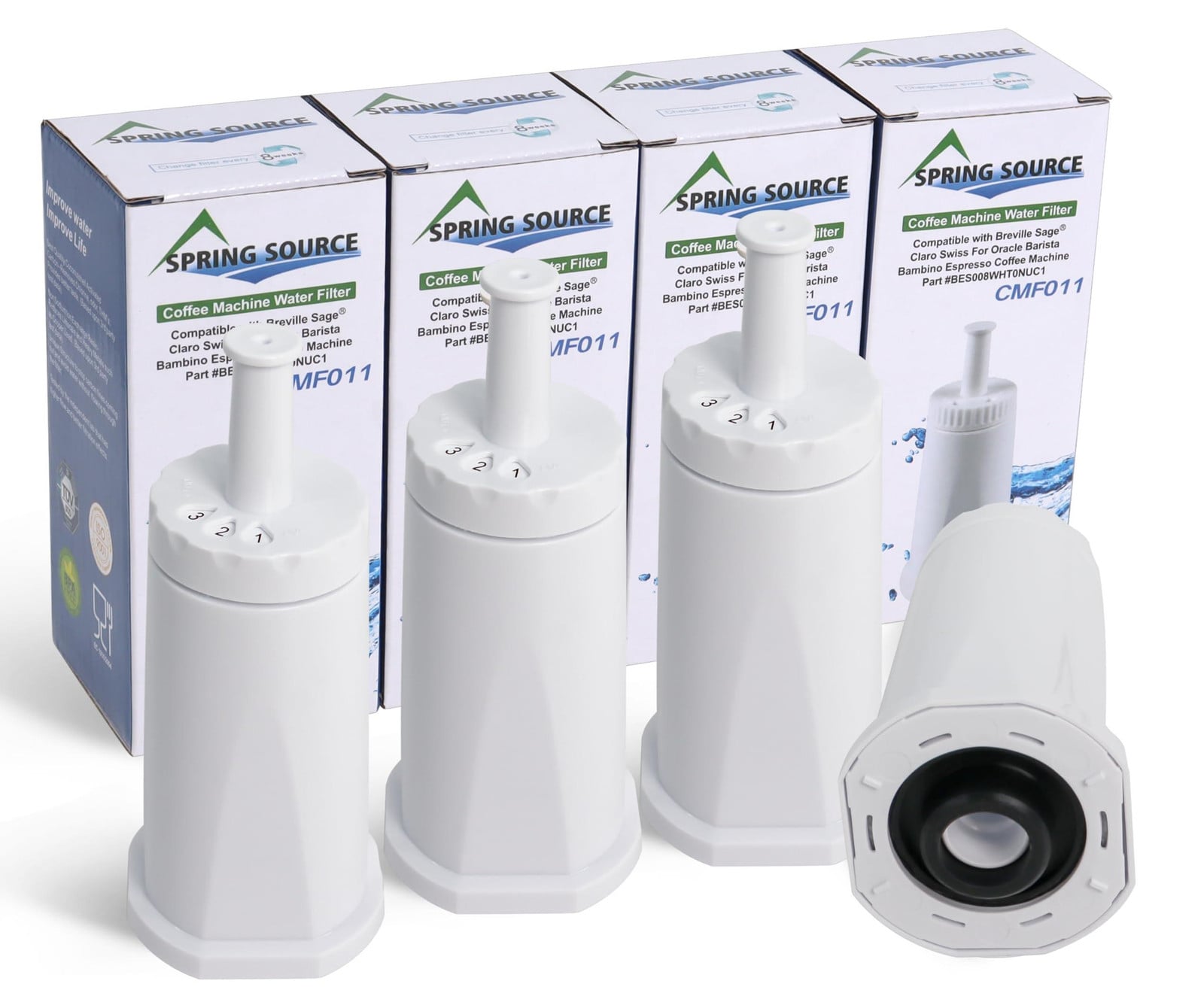 Selius waterfilter vervanging voor espressomachine 4 stuks