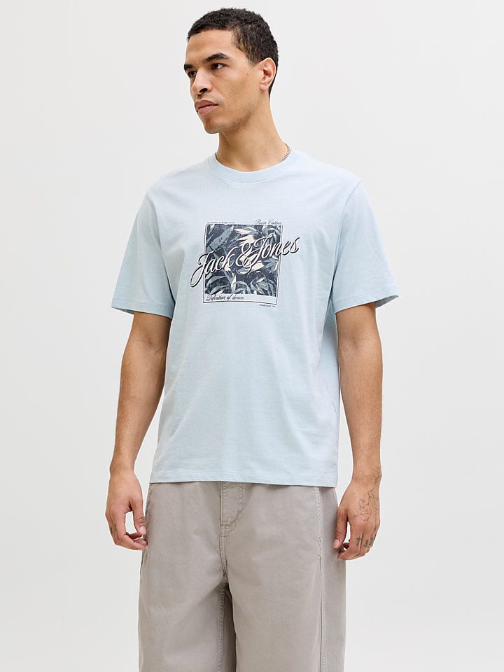 Jack & Jones Shirt "Honolulu" in Hellblau - L