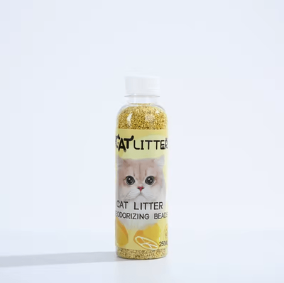 Inspire Curations FreshPaws Cat Litter Deodorizing Beads For Odor Control 250ml Lemon