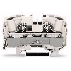 WAGO 2016-1208 Doppelstock-Schirmleiterklemme 12 mm Push-In-Klemme Weiß 20 St. Piece