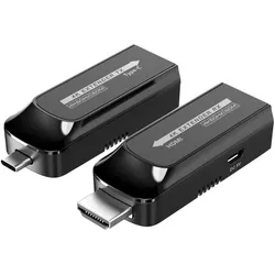 EFB IDATA-EXT-600HC Techly USB-C auf HDMI 4k 120Hz Extender über Cat.6/6A/7-Kabel 60m IDATAEXT600HC