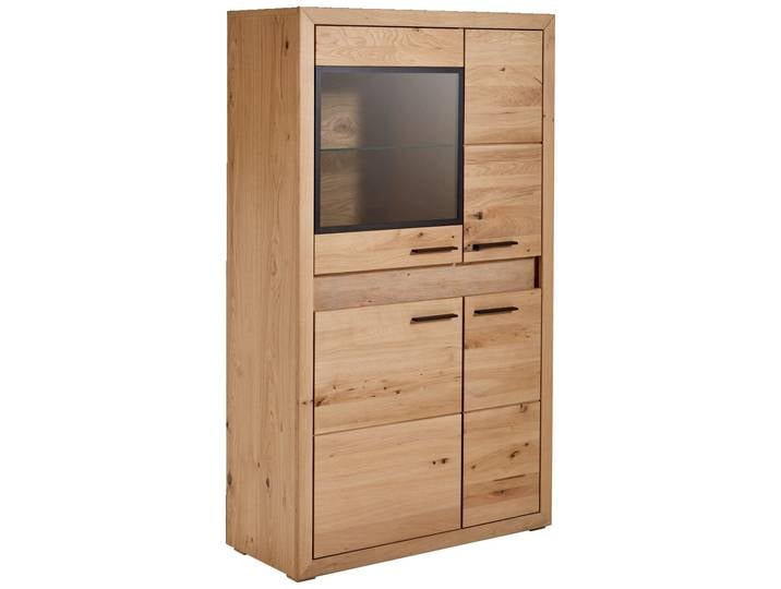Cantus Highboard mit Beleuchtung CLEVELAND, eiche, Teilmassiv