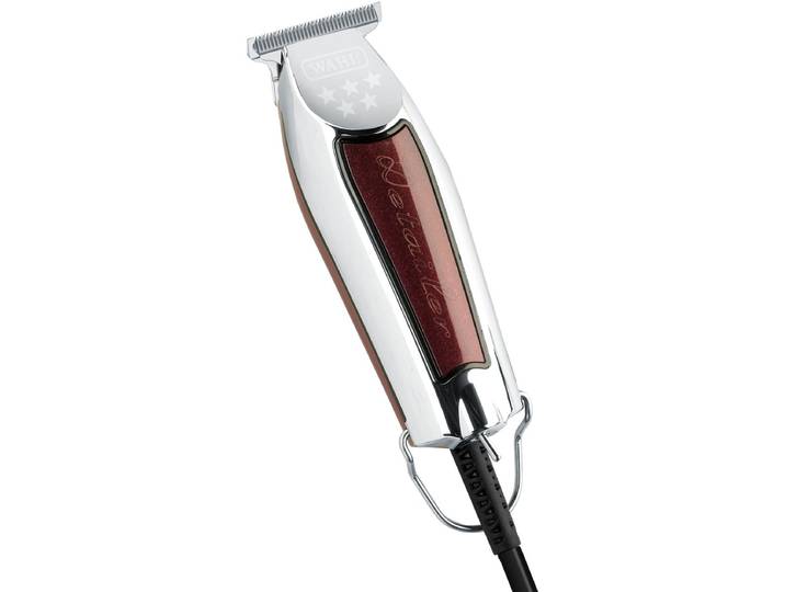 Wahl Wide Detailer Tondeuse - Krachtige Tondeuse met Snoer en Extra Breed T-Mes voor Lining en Detailwerk\, Chroom/Bourgondië