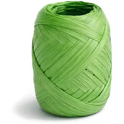 Creativery 20m Papierband Raffiabast Geschenkband Raffia Papier Schnur für Craft Verpackung Bastband Bastelband Bastelarbeiten Geschenke Dekorationen Grün