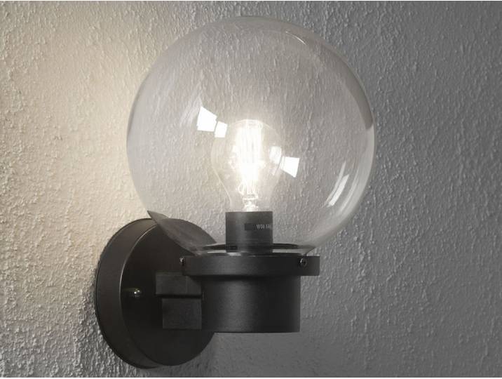 Konstsmide Nemi Kunststoff, schwarz, klares Glas 7335-750