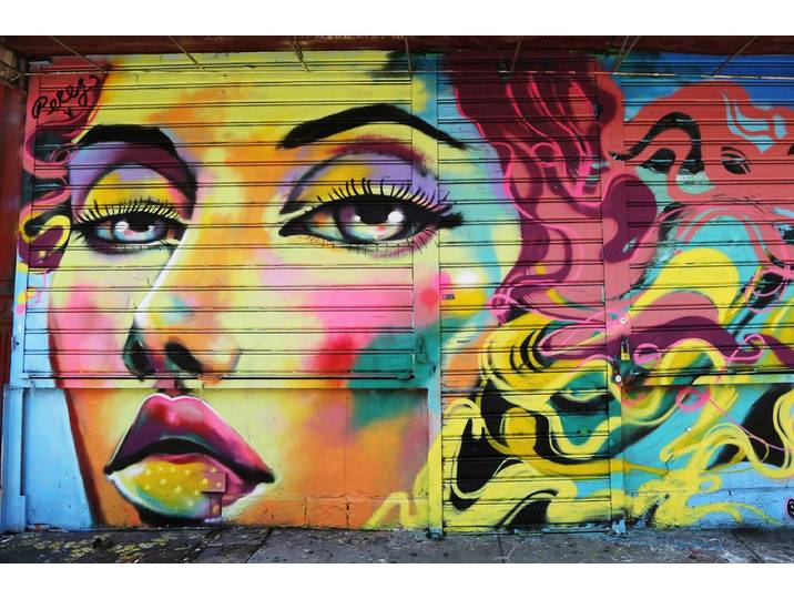 Fototapete PAPERMOON Graffiti , bunt, B:1,5m L:1,11m, Vlies, Tapeten, Fototapete