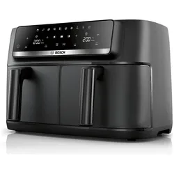 Bosch Hausgeräte Bosch Serie 4, Double Drawer Air Fryer, Schwarz, MAFD440B7, ID MAFD440B7, Fritteuse, Schwarz
