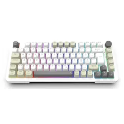 Inca IKG-455 Tastatur Gaming USB + RF Wireless + Bluetooth QWERTY Deutsch Weiß