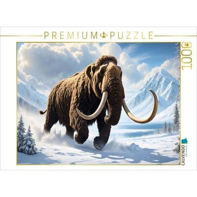 CALVENDO Puzzle Majestätisches Mammut an einem frostigen Eiszeitmorgen | 1000 Teile Lege-Größe 64x48cm Foto-Puzzle für glückliche Stunden, Sonstige