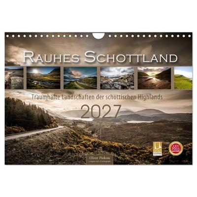 Rauhes Schottland (Wandkalender 2027 DIN A4 quer), CALVENDO Monatskalender