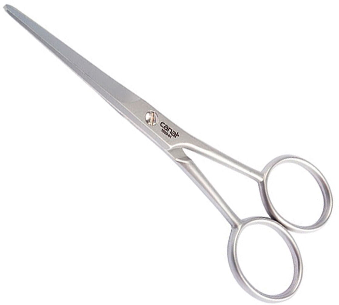Canal Bart- und Haarschere mit Mikroverzahnung rostfrei, 12 cm