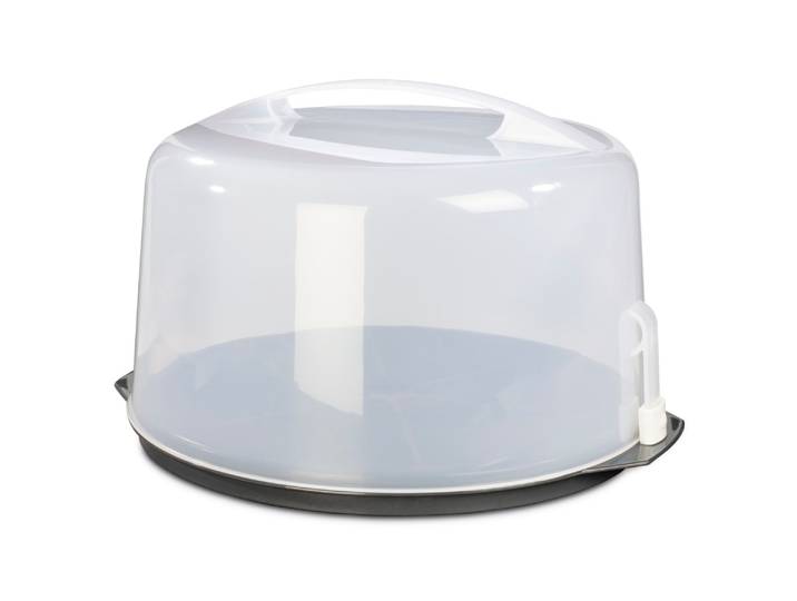 Kuchentransportbox XAVAX Tortentransportbox, rund , transparent, B:28,5cm H:14cm L:28,5cm Ø:28,5cm, Kunststoff, Lebensmittelaufbewahrungsbehälter, Kuchentransportbox, Kuchenbox