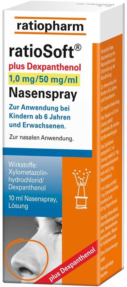 ratioSoft plus Dexpanthenol 1,0 mg/50 mg/ml Nasenspray 10ml
