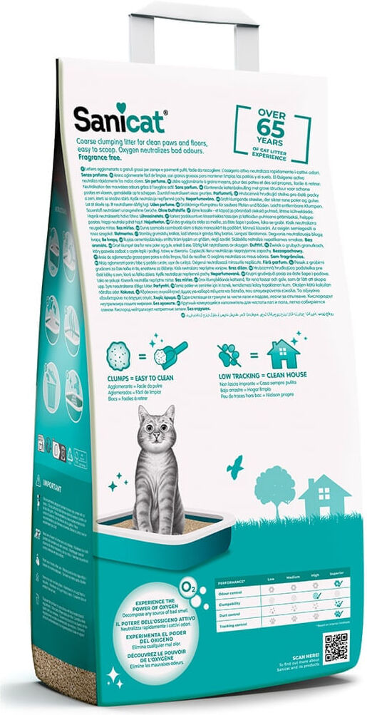 Sanicat Lettiera Clumping Senza Profumo KIT 3X10L