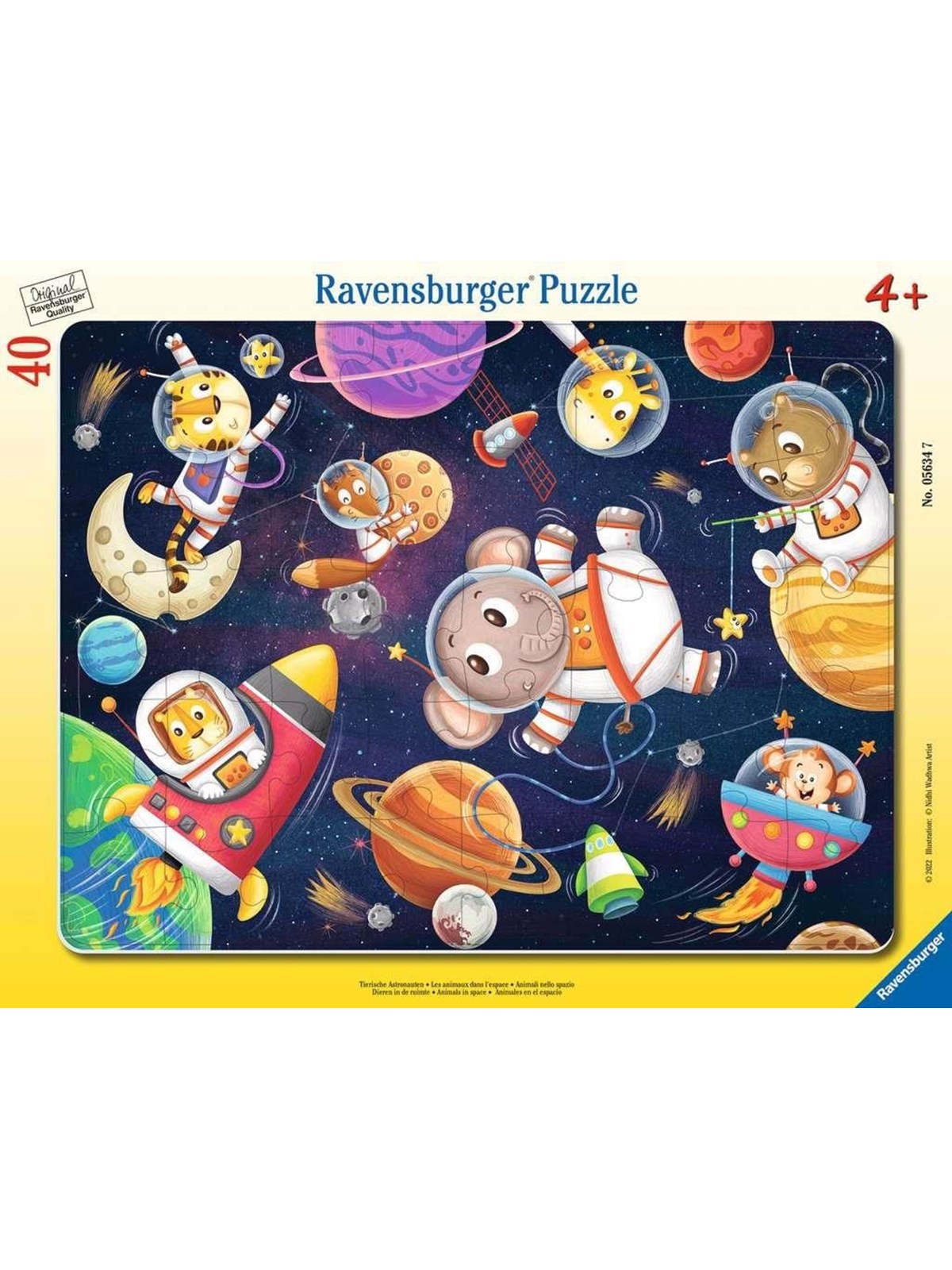 Ravensburger Animal Astronauts 40p 2D Puzzles