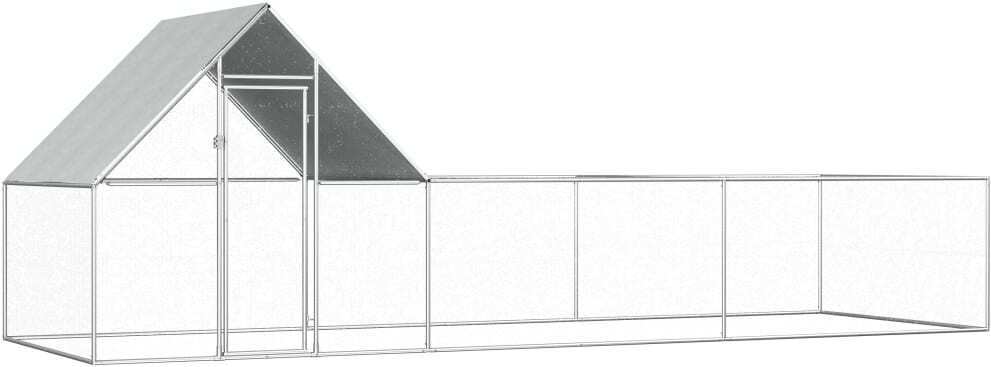 Hühnerstall 6x2x2 m Verzinkter Stahl