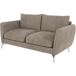 2-SITZER-SOFA Elou Dunkelbeige Microfaser