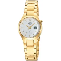 Master Time MTLA-10916-71M Damen-Funkarmbanduhr Lady Line Goldfarben