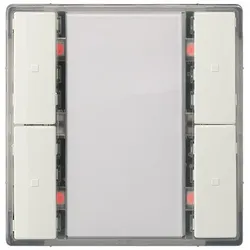 Siemens UP 222/13 Taster 2-fach mit Status-LED, titanweiß, i-system 5WG12222DB13 UP22213