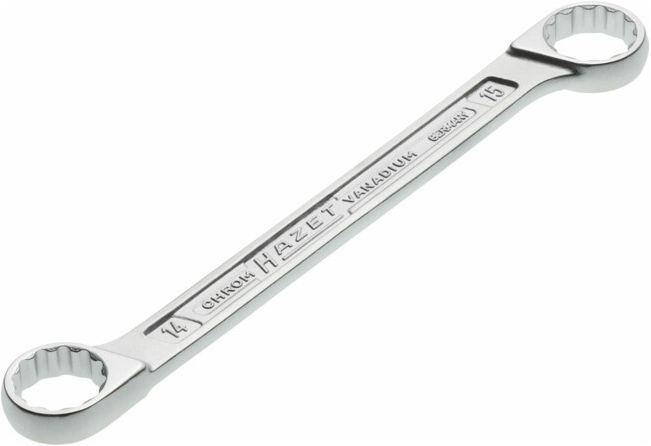 Clé polygonale double 610N-14X15 14 x 15 mm HAZET (610N-14X15)