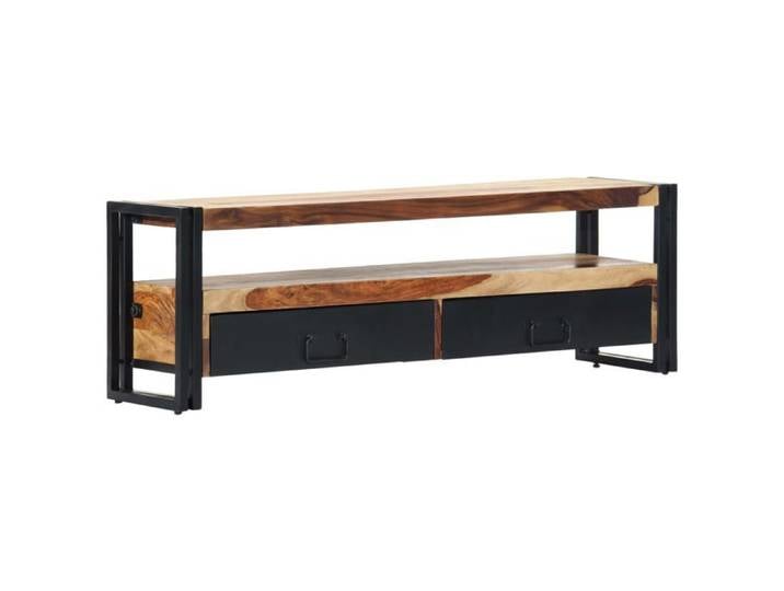 Meuble TV 120x30x40 cm Bois de Sesham solide 247451